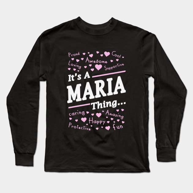 Proud Awesome Cool Loving Supportive Maria Thing Amazing Happy Fun Protective Caring Wife Long Sleeve T-Shirt by dieukieu81